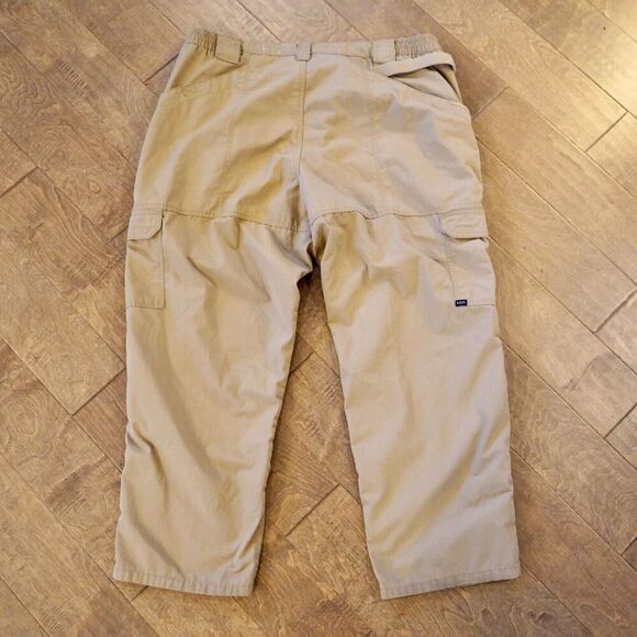 5.11 511 Tactical Cargo Pants Men 44x30 Khaki Canvas w Expandable Waist Duty - Picture 6 of 9